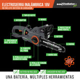 Electrosierra Inalambrica 18v 10' SIN BAT Gladiator ECR 810/18 MI-GLA-054506
