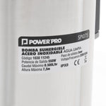 Bomba Sumergible Acero Inoxidable 0,75 HP Agua Limpia Power Pro SPI075