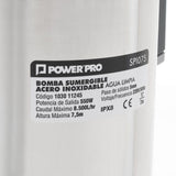 Bomba Sumergible Acero Inoxidable 0,75 HP Agua Limpia Power Pro SPI075