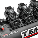 Compresor de Aire 100 Litros Libre de Aceite 6 HP TEHTOOLS TAC100L