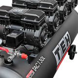 Compresor de Aire 130 Litros Libre de Aceite 8HP TEHTOOLS TAC130L