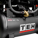 Compresor de Aire 15 Litros Libre de Aceite 2HP TEHTOOLS TAC15L