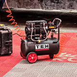 Compresor de Aire 24 Litros Libre de Aceite 2HP TEHTOOLS TAC24L