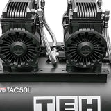 Compresor de Aire 50 Litros Libre de Aceite 4HP TEHTOOLS TAC8-200L