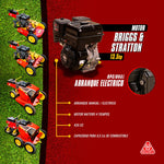 Tractor Cortacésped, Malezas y Arbustos Roland H001 PRO - Motor Briggs & Stratton 13,5 HP