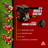 Tractor Cortacésped, Malezas y Arbustos Roland H001 PRO - Motor Briggs & Stratton 13,5 HP